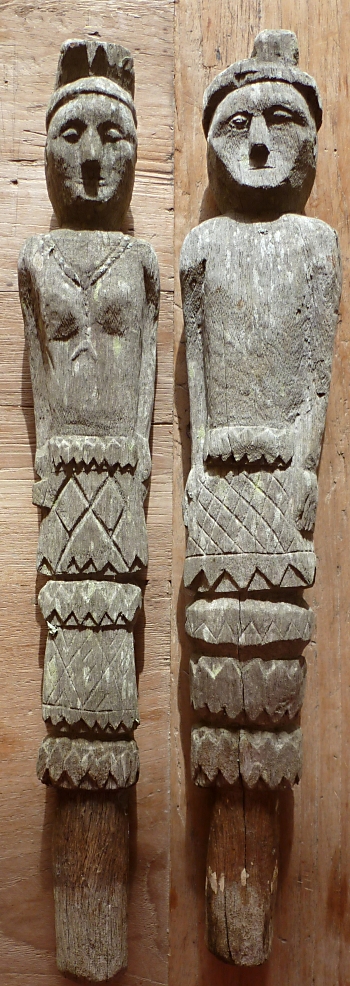 Ancestor figures, Tanimbar, possibly Sera, South Moluccas, Indonesia